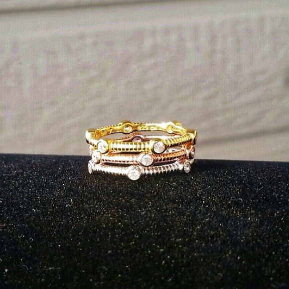 New Sterling Silver Stackable Rings - Picture 2 of 2